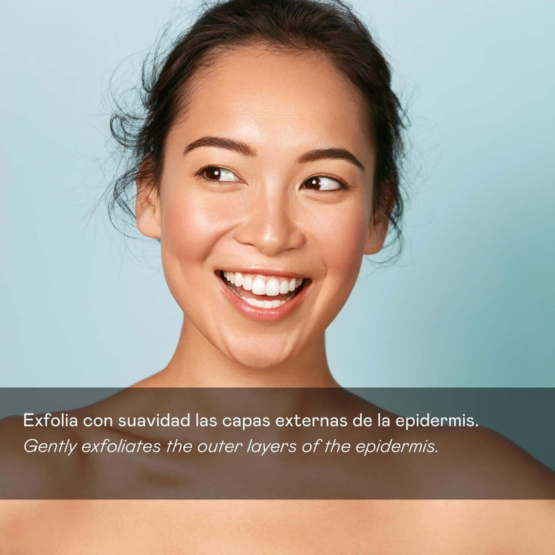 Crema facial exfoliante con AHA de origen natural suave
