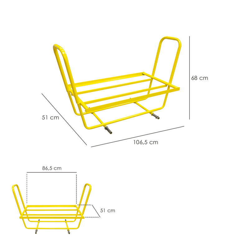 Carretilla invernadero sin ruedas, carretilla invernadero, carro recoleccion invernadero, carro invernadero,