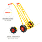 Warehouse sack truck / pneumatic tires plastic rims