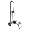 Carrinho de mão dobrável metálico de carga - porta-malas com corda elástica 93,5x33x44 cm carrinho de transporte 50 kg.