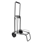 Carrinho de mão dobrável metálico de carga - porta-malas com corda elástica 93,5x33x44 cm carrinho de transporte 50 kg.