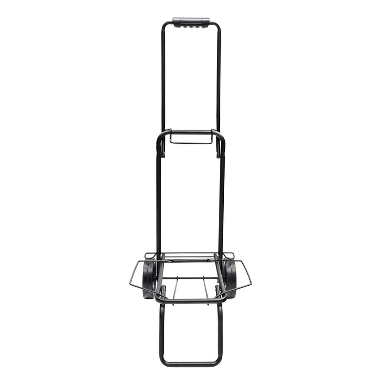 Carretilla plegable metalica de carga - porta maletas con cuerda elastica 93,5x33x44 cm. carro de transporte 50 kg