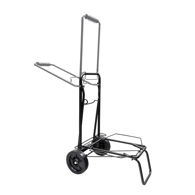 Carretilla plegable metalica de carga - porta maletas con cuerda elastica 93,5x33x44 cm. carro de transporte 50 kg