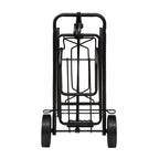 Carrinho de mão dobrável metálico de carga - porta-malas com corda elástica 93,5x33x44 cm carrinho de transporte 50 kg.