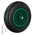 Pneumatic wheelbarrow wheel for construction/garden wheelbarrow, plastic rim, ø 20 mm axle, garden wheelbarrow wheel, greenhouse cart