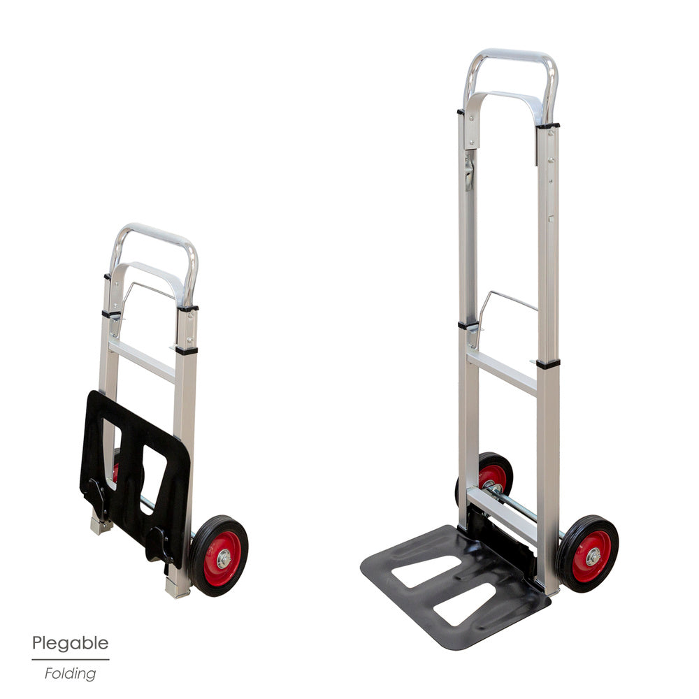 Carretilla plegable aluminio plegable 90 kg.