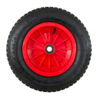 Wheelbarrow wheel greenhouse pneumatic plastic rim, ø 370 mm axle ø 20 mm