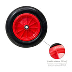 Puncture-proof greenhouse wheelbarrow wheel, polyurethane, plastic rim, ø 360 mm axle ø 20 mm
