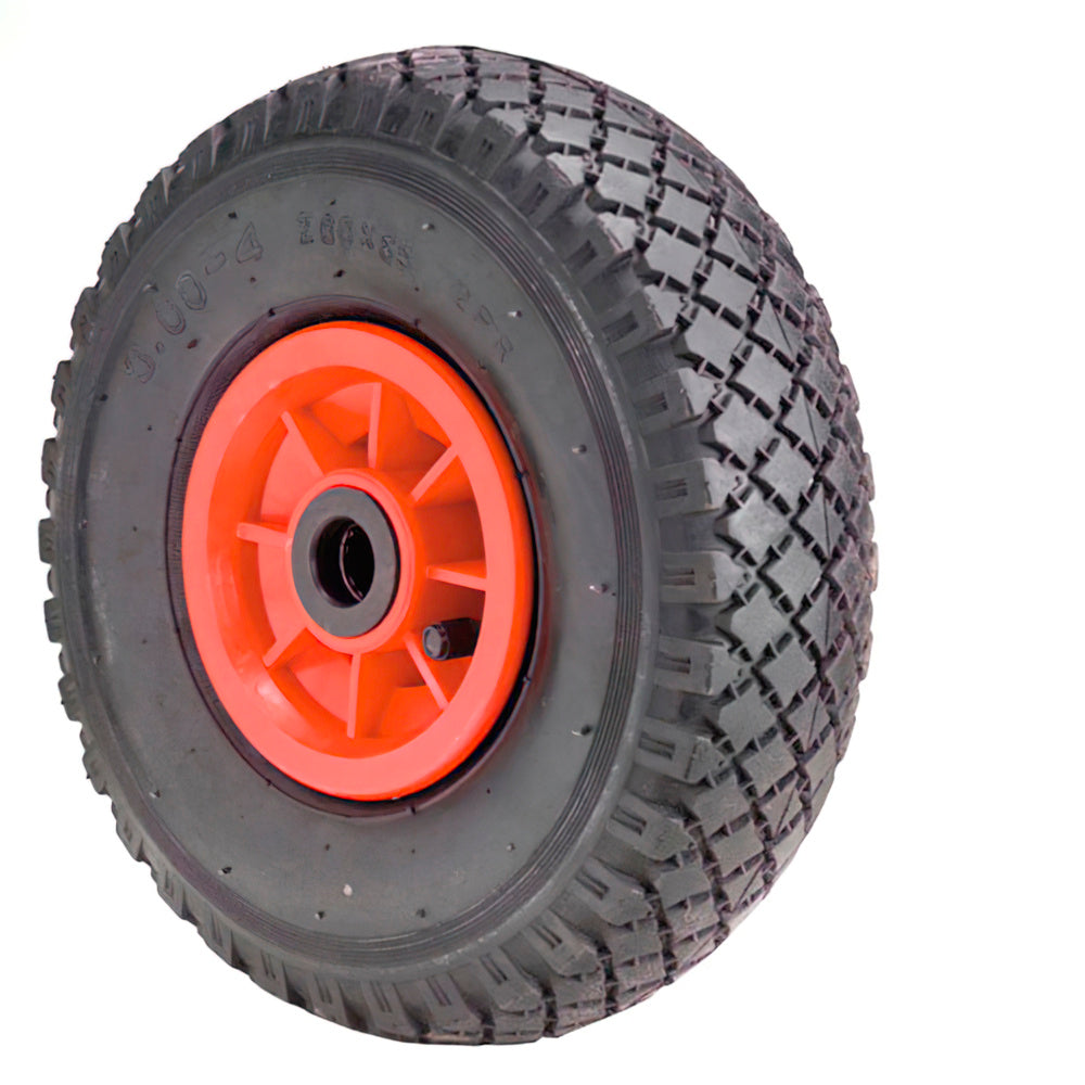 Rueda carretilla almacén / sacos  neumática llanta plástico 20 mm