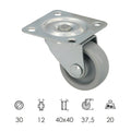 30 mm Domestic Wheel with 40x40 mm Plate