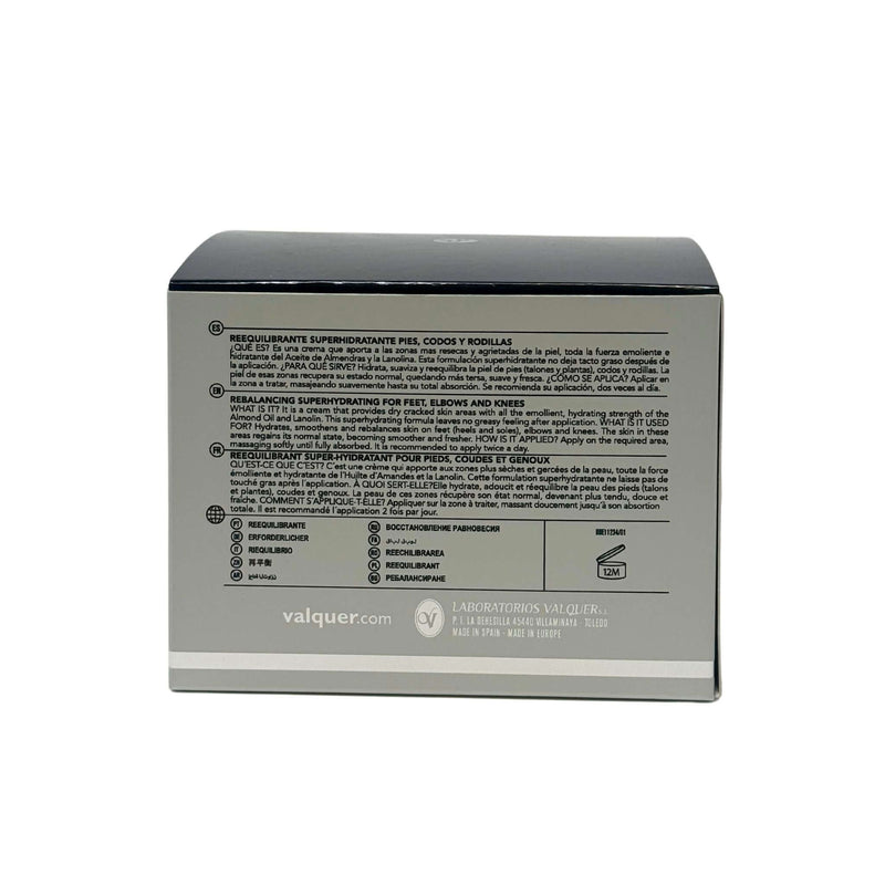 Crema reequilibrante superhidratante pies codos y rodillas
