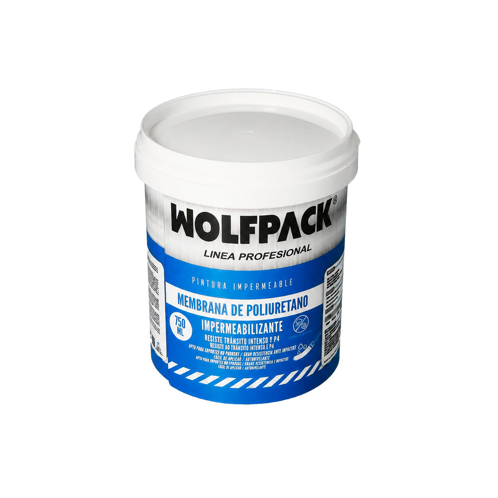 Pintura impermeabilizante membrana transparente para exteriores / interiores 750 ml. Color transparente