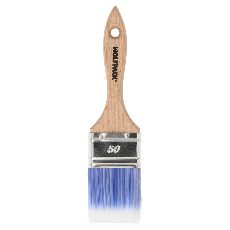 Paletina profesional plus ancho 50 mm. cerdas sintenticas PBT, mango madera haya ergonomico, brocha pintor, pincel pintura