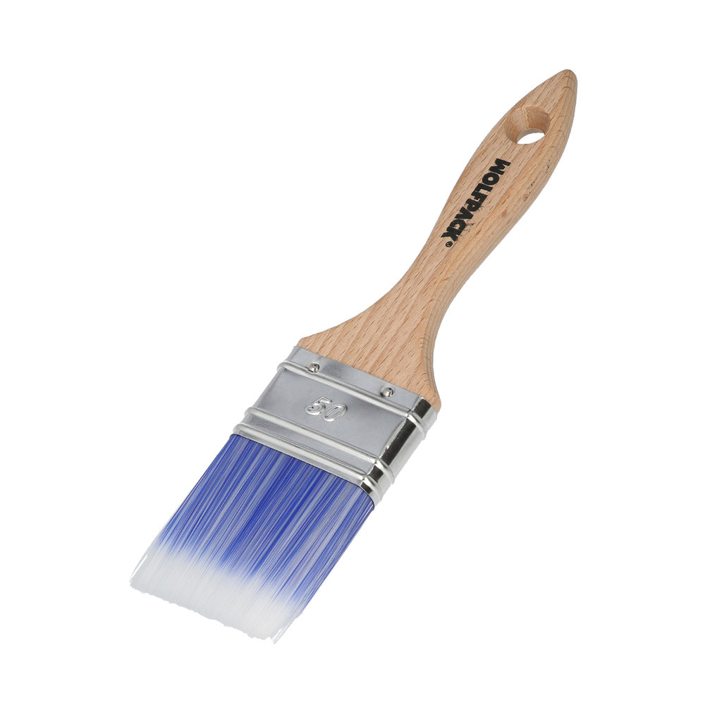 Trincha profissional plus largura 50 mm cerdas sintéticas pbt, cabo madeira faia ergonómico, trincha de pintor, pincel de pintura