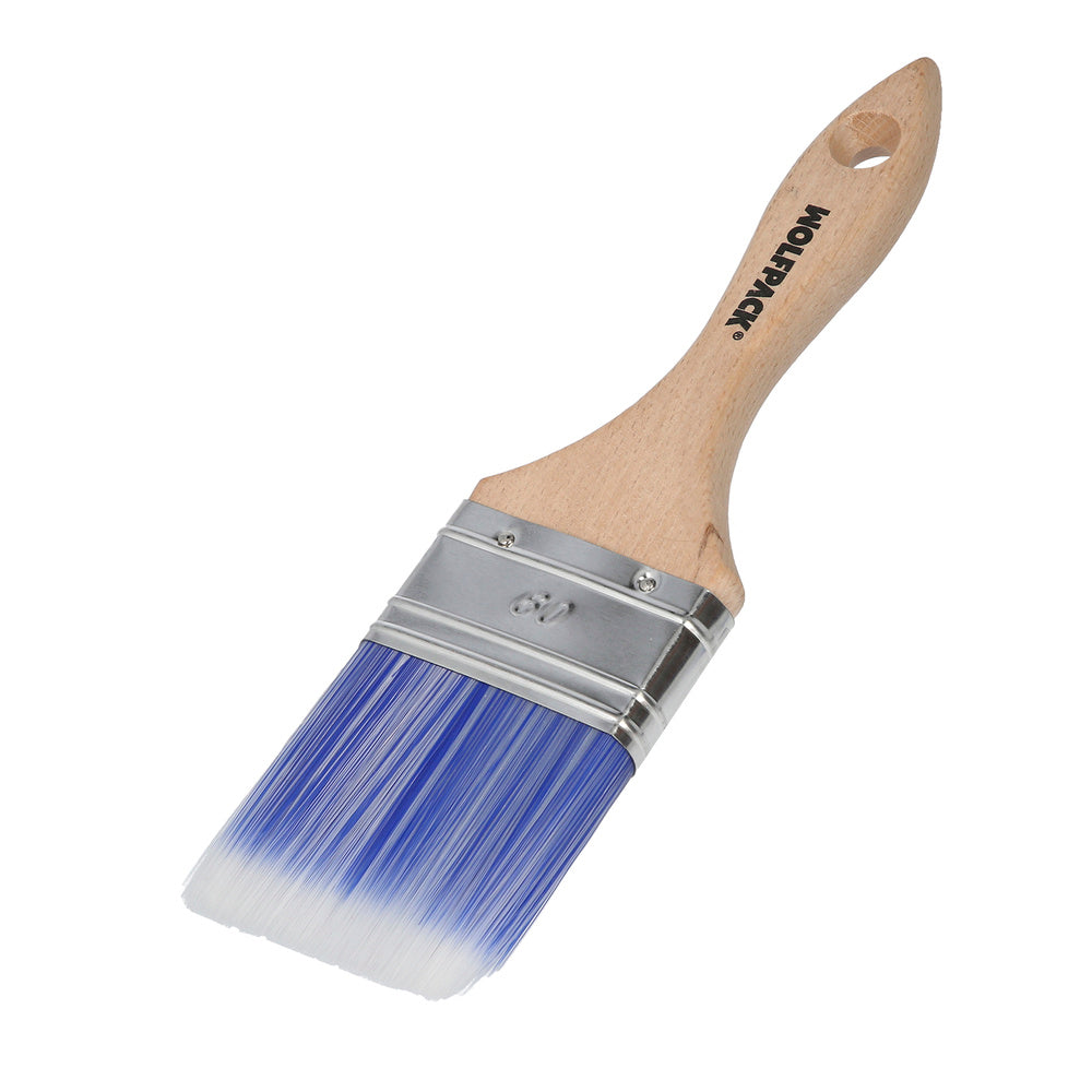 Trincha profissional plus, 60 mm de largura, cerdas sintéticas PBT, cabo ergonómico em madeira de faia, pincel de pintor