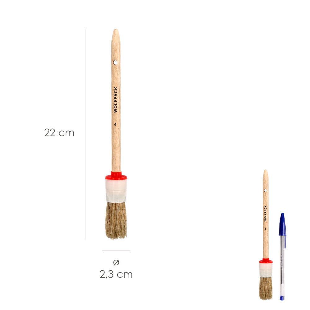 Round bristle paint brush no. 4
