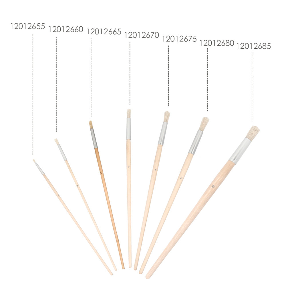 Round bristle brush no. 5