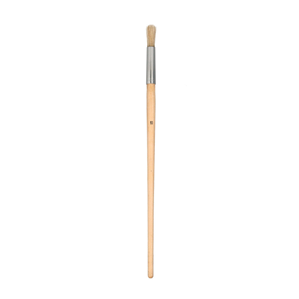 Pincel brico redondo cerda blanca nº 10