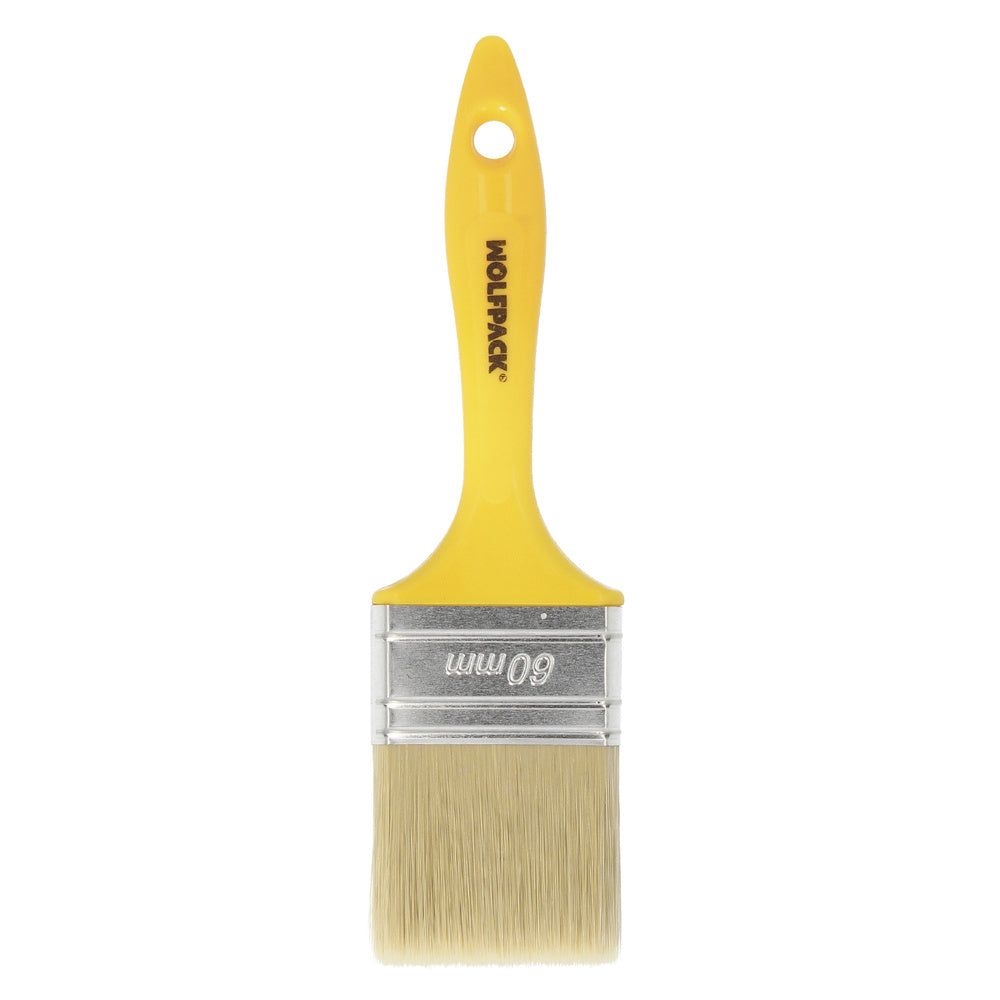 Trincha profissional cerda branca largura 60 mm cerdas naturais cabo plástico ergonómico, trincha de pintor, pincel de pintura