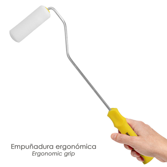 Rodillo espuma pintura paredes y techos esmalte acrilico ancho 100 mm. rodillo pintar, rodillo pintura, rodillo esmalte,