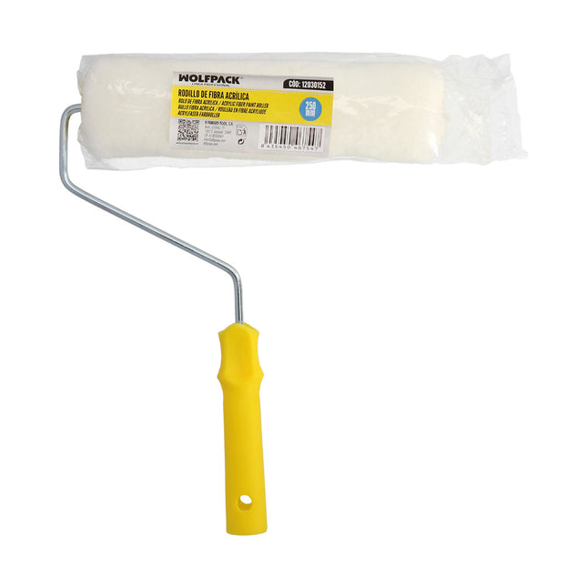 Rodillo pintura paredes y techos fibra acrilica ancho 250 mm. rodillo pintar, rodillo pintura, rodillo esmalte,