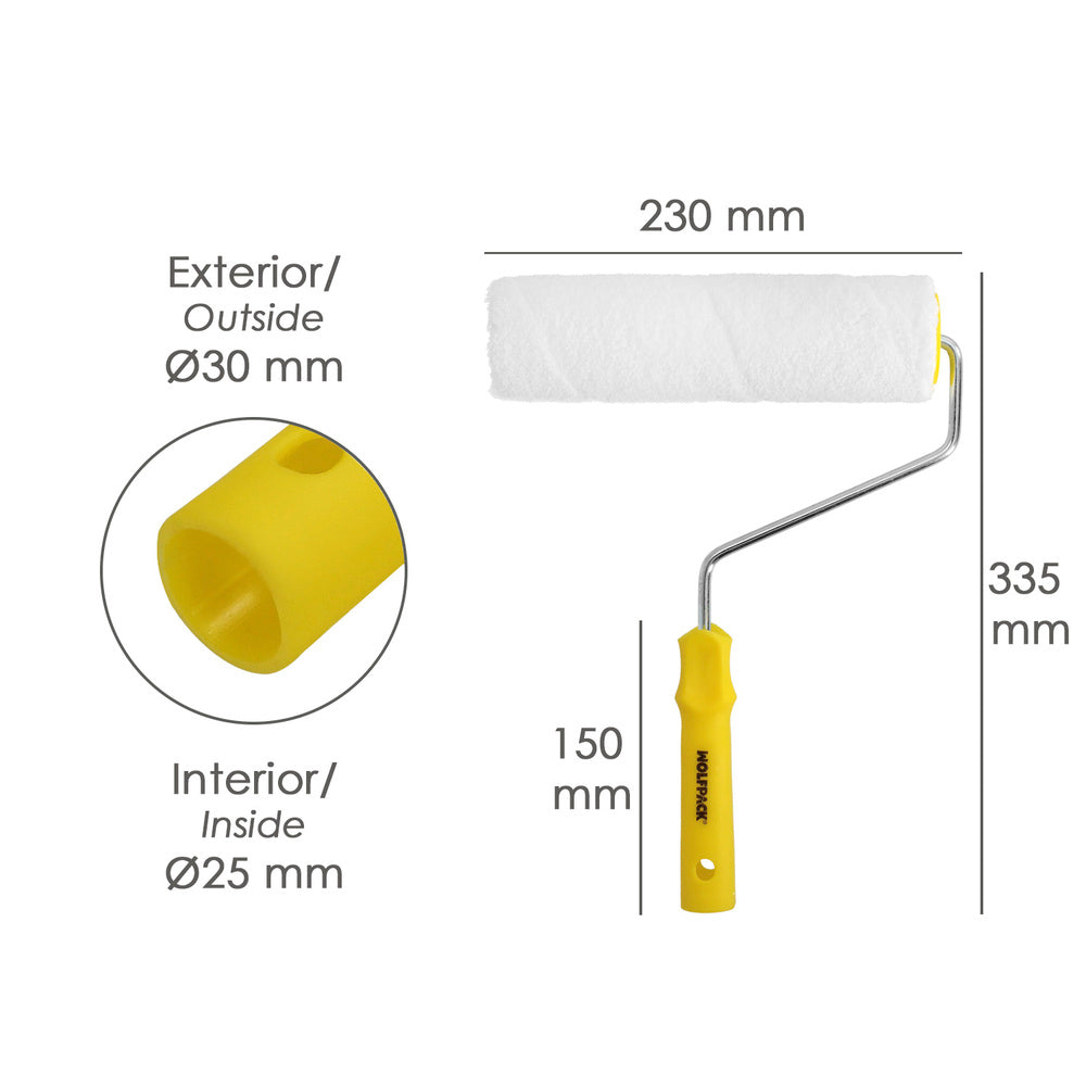 Rolo de pintar pladur 230 mm especial pladur, rolo paredes lisas