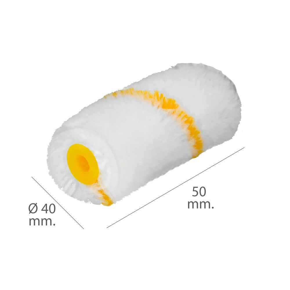 Rolo de substituição para esmalte acrílico 50 mm, conjunto de 10 rolos. Rolo de poliamida, rolo para tinta acrílica