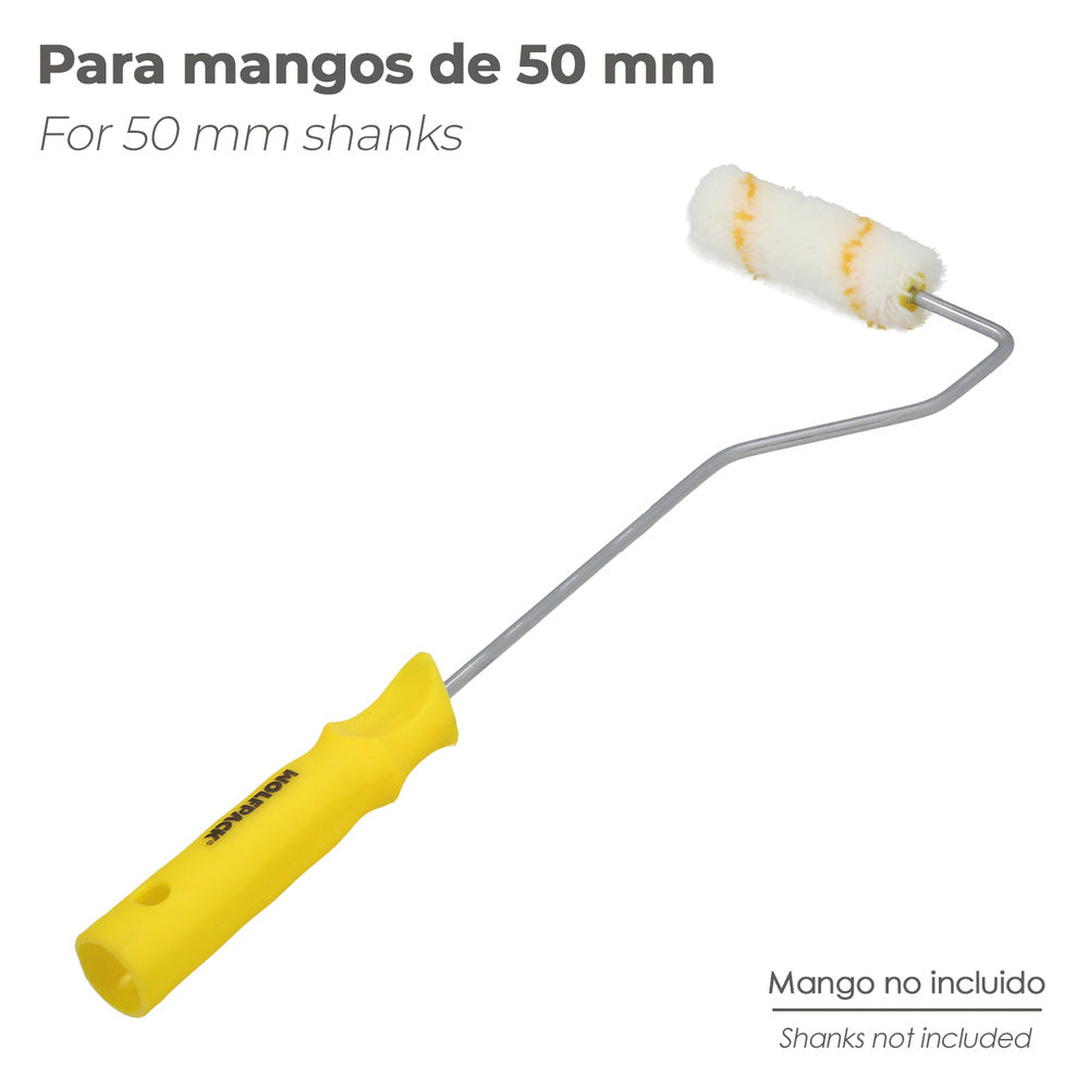 Rolo de substituição para esmalte acrílico 50 mm, conjunto de 10 rolos. Rolo de poliamida, rolo para tinta acrílica
