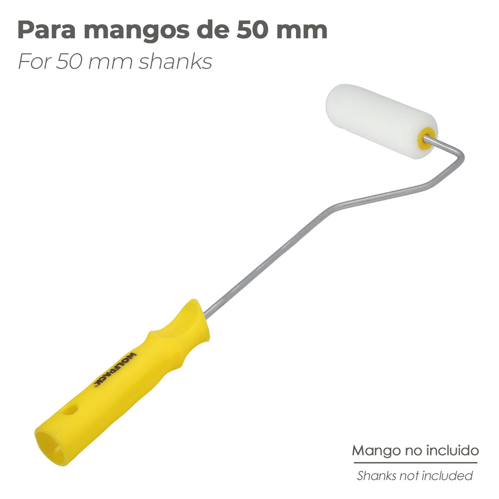 Rolo de espuma de substituição para tinta acrílica 50 mm, conjunto de 10 rolos. Rolo de espuma, rolo de tinta acrílica