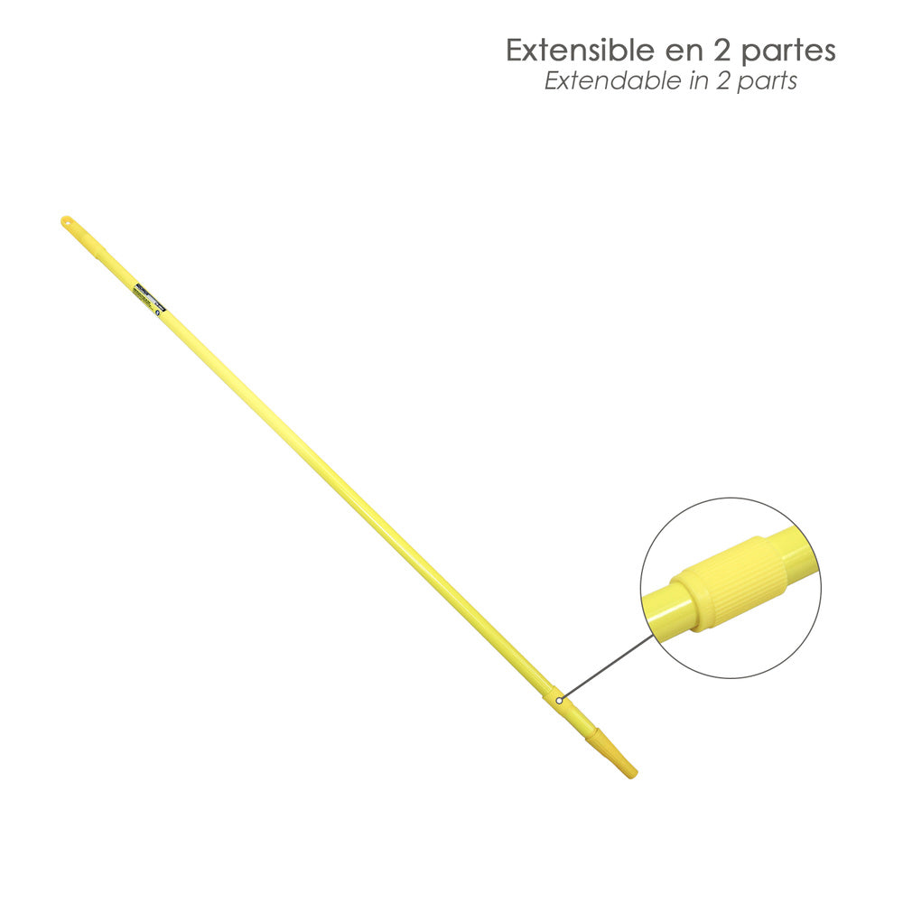 Extendable multi-purpose metal handle 3 meters