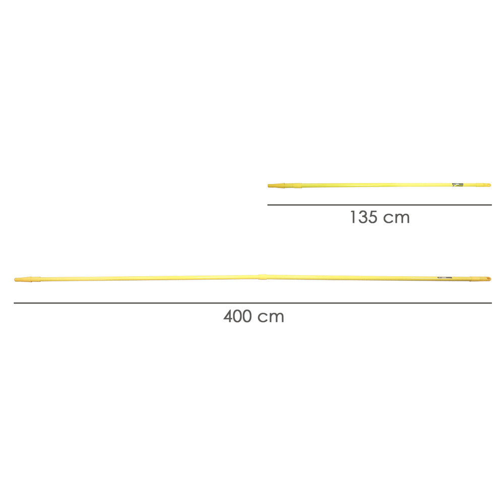 Multipurpose extendable metal handle 4 meters