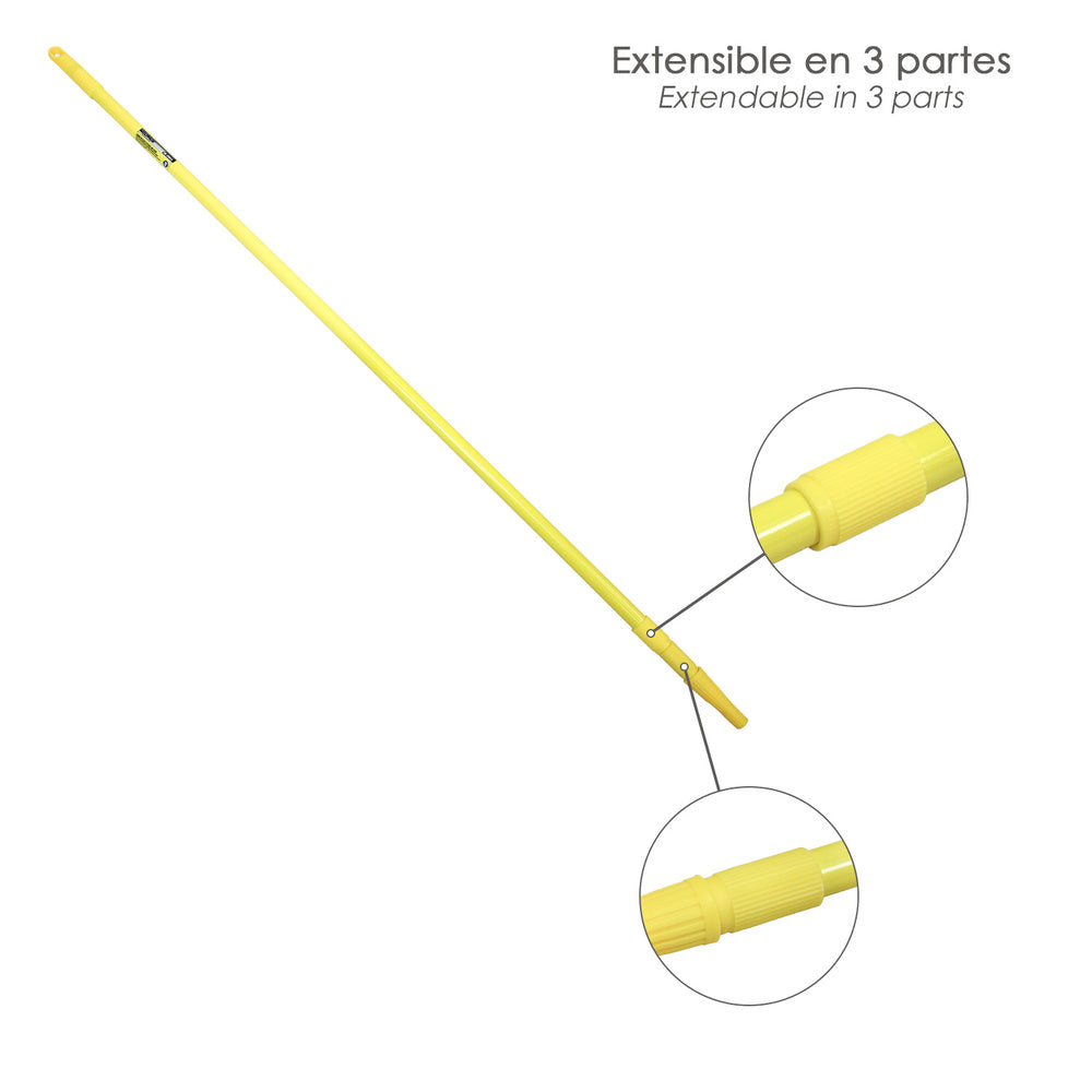 Multipurpose extendable metal handle 4 meters