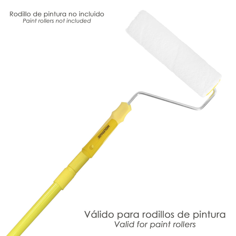 Multipurpose extendable metal handle 4 meters