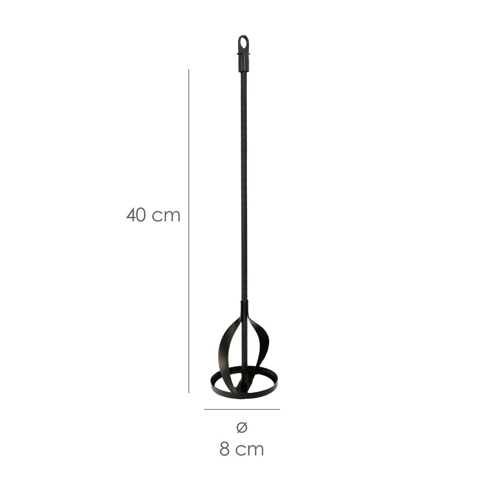 Misturador de tintas para berbequim ø 80 x 400 mm misturador / agitador de tintas, cimento, gesso