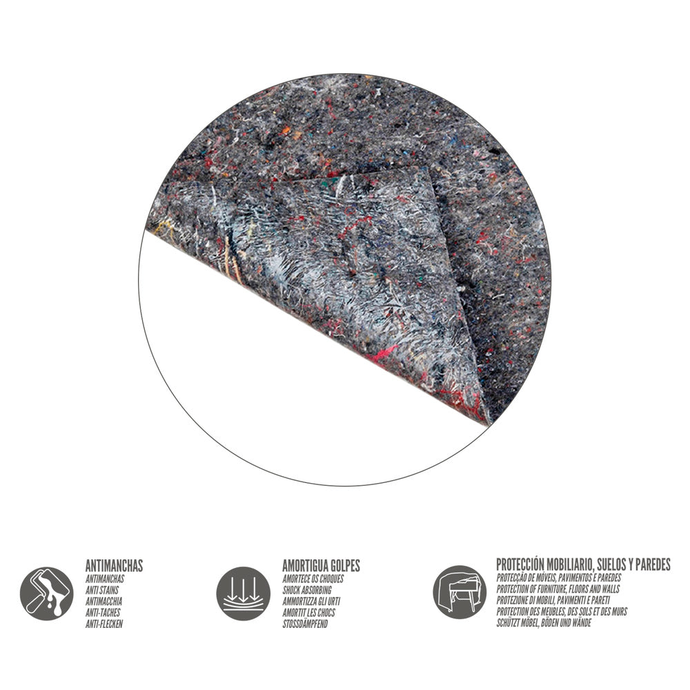 Multipurpose felt roll 1x10 meters reinforced/waterproof.