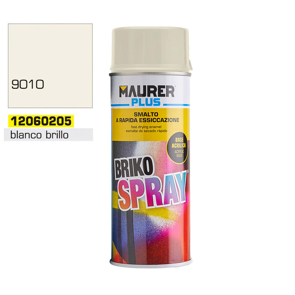 Deep Gloss White Spray Paint 400ml.
