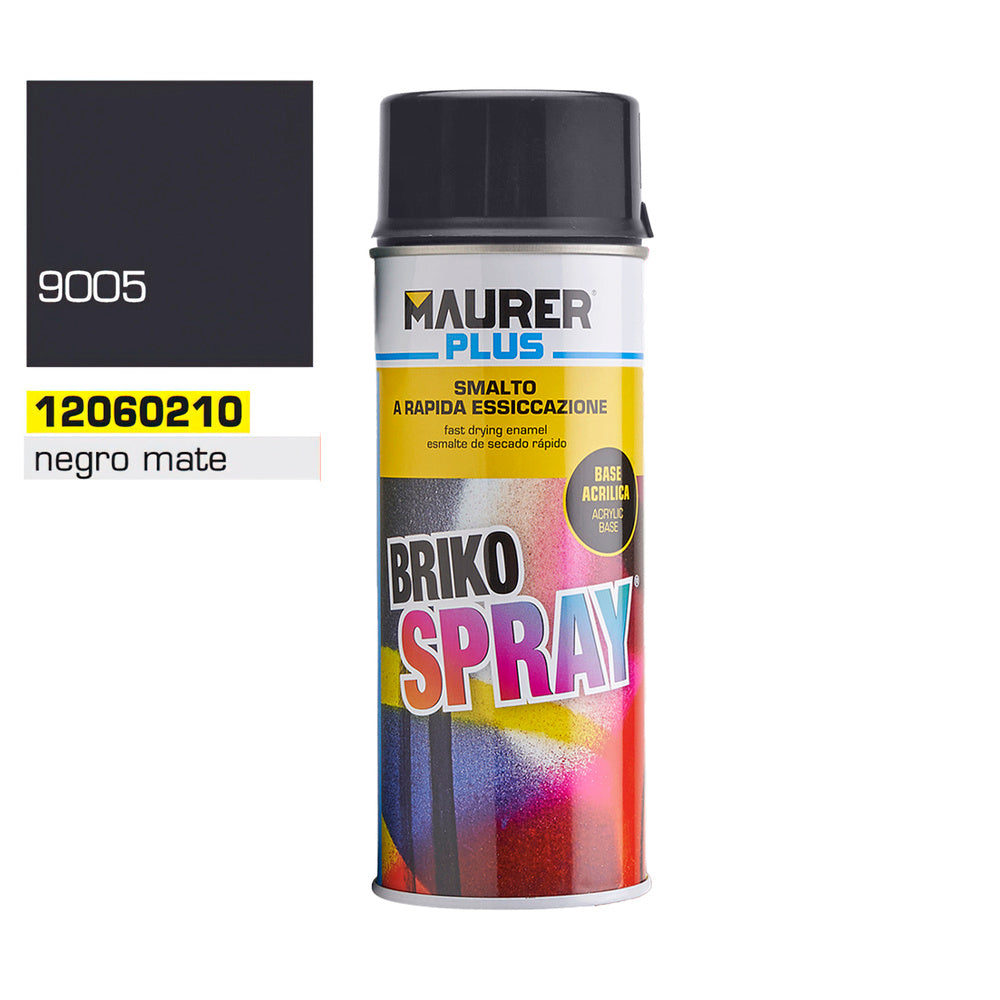 Deep matte black spray paint 400 ml.