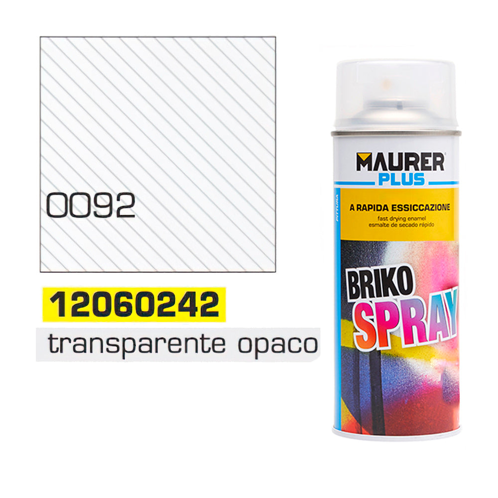 Matt opaque transparent spray paint 400 ml.
