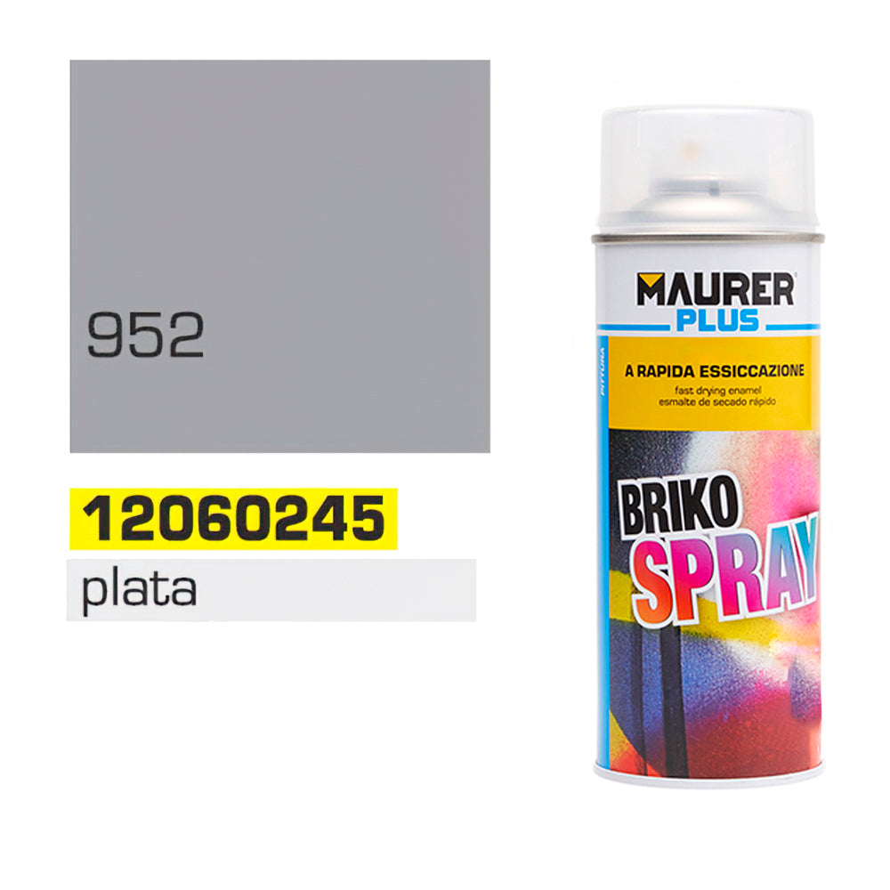 Silver spray paint 400 ml.
