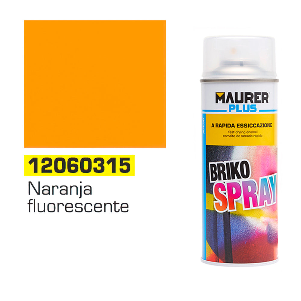 Fluorescent orange spray paint 400 ml.