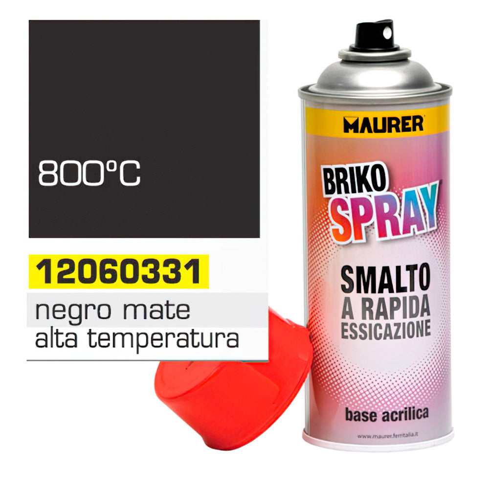 High Temperature Resistant Spray Paint Matte Black 400ml.
