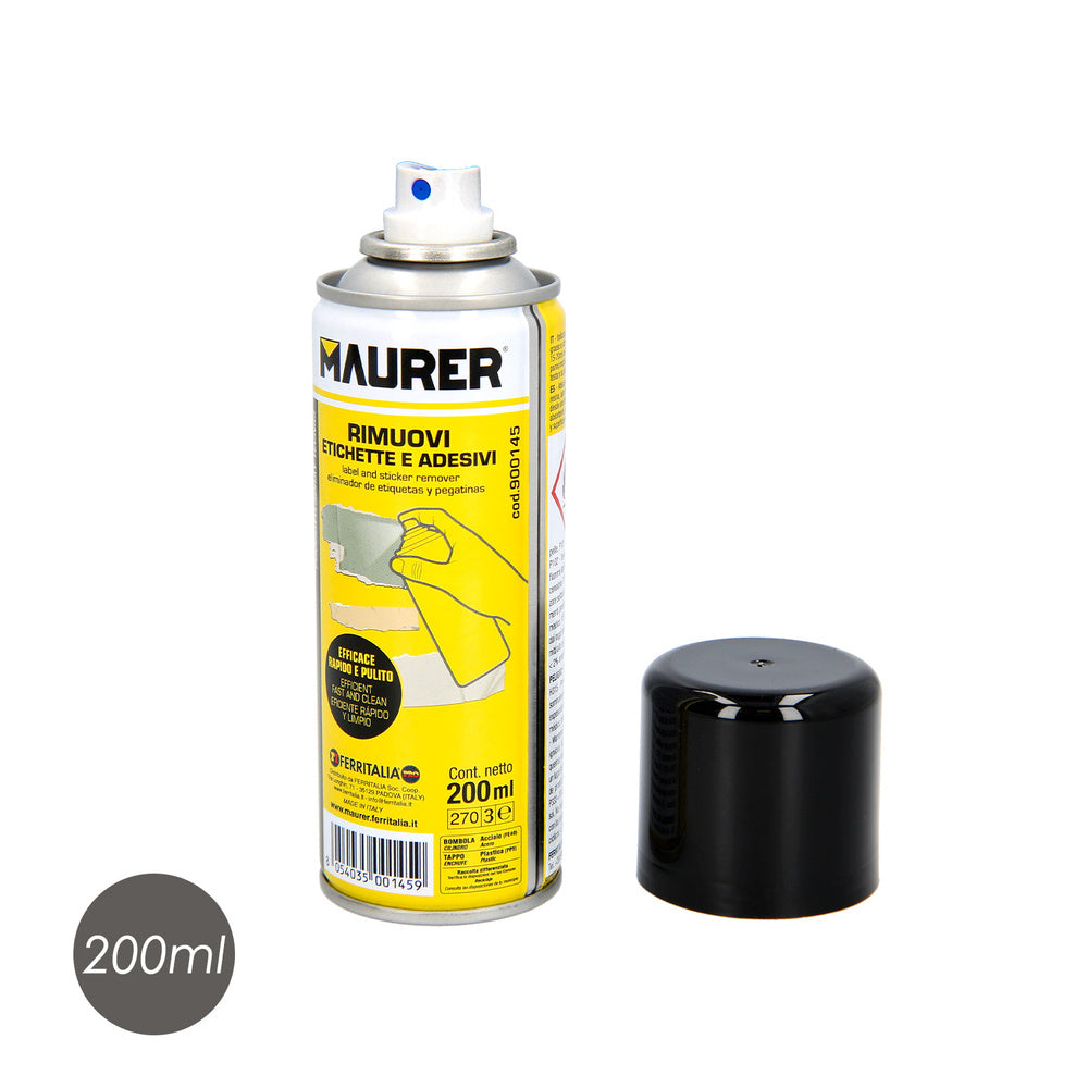Spray elimina etiquetas / adhesivos 200 ml.