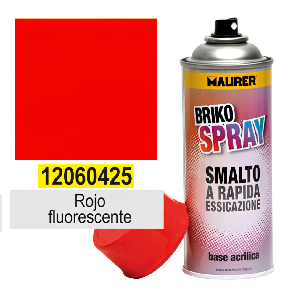 Fluorescent red spray paint 400 ml.
