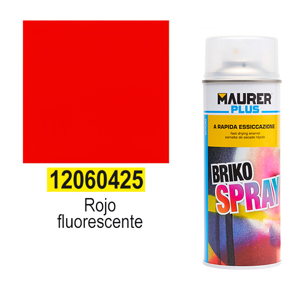 Fluorescent red spray paint 400 ml.