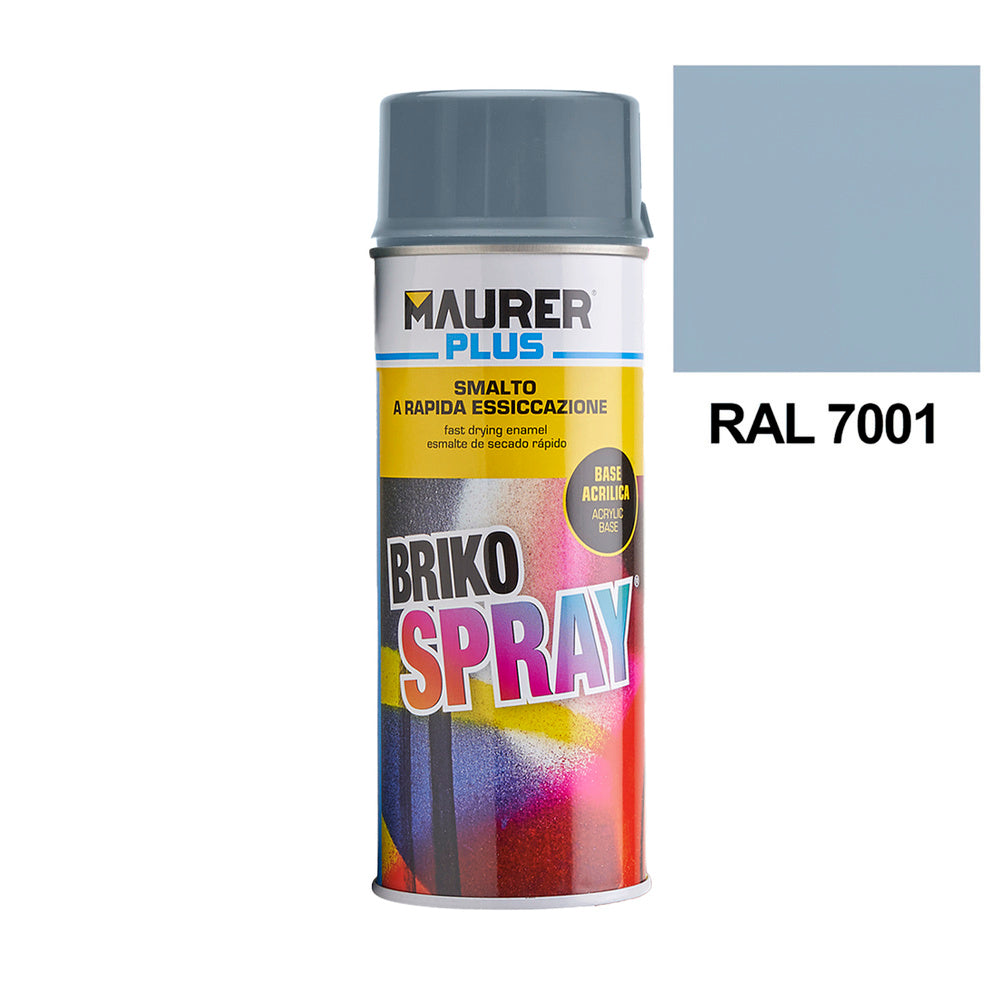 Silver grey spray paint 400 ml.
