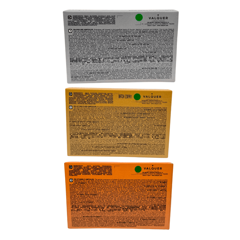 Ampollas faciales lifting flash vitamina C peeling