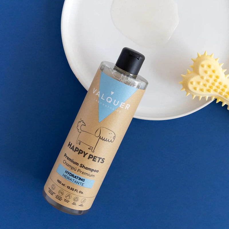 Champú hidratante para mascotas pelajes secos brillo natural