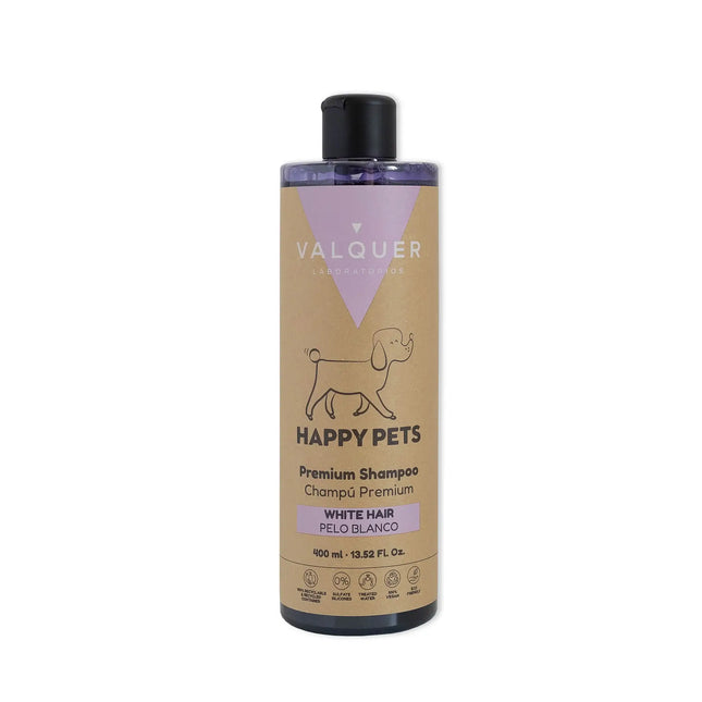 Champú premium para mascotas pelo blanco elimina amarillos