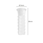 Bucha wolfpack plástica branca 5 mm (25 unidades)