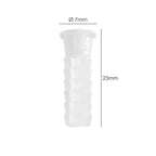 Taco wolfpack plástico blanco    7 mm (25 unidades)